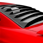 2010 - 2015 Camaro Aluminum Rear Window Back Glass Louver Sunshade Cover, Aluminum Design