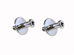 1967 - 1981 Custom STAINLESS STEEL Door Jamb Striker Bolts with a Polished Finish, Pair