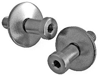 1982 - 1992 Camaro Door Jamb Strikers, Stainless Steel Pair