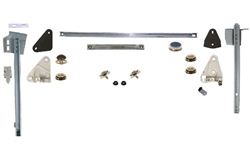 1968 - 1969 Camaro Complete Door Window Glass Installation Kit with Tracks, RH