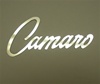 Custom Polished Stainless Steel Camaro Logo Fender Emblem, Peel and Stick
