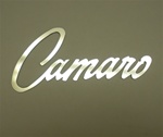 Custom Polished Stainless Steel Camaro Logo Fender Emblem, Peel and Stick