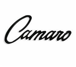 Custom Black Acrylic Camaro Logo Emblem With Peel & Stick Adhesive Backing