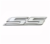2010 - 2023 Grille Emblem, Super Sport "SS" Logo, White and Chrome