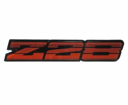 1982 - 1984 Camaro Rocker Panel Emblem, Z/28 Red, 20336591