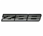 1985 - 1987 Camaro Rocker Panel Emblem, Z28 Logo, Gray, 20544118