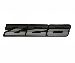 1983 - 1984 Camaro Rocker Panel Emblem, Z28 Logo, Charcoal, 20428336