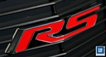 2010 - 2013 Grille Emblem Heritage RS, Billet Aluminum, Red with Polished Trim