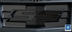 2014 - 2015 Camaro Billet Aluminum SS Grille Emblem Replaces Factory Bowtie, Black with Black Background