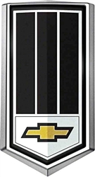1979 Camaro Z28 Front Grille Emblem with Black and Chrome Bow Tie Logo Shield