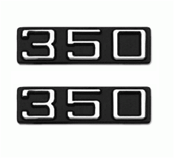 1970 - 1975 Camaro 350 Fender Emblems, Pair 3984095