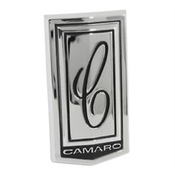 1970 Camaro Header Panel Emblem, C Script with CAMARO