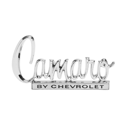 1970 Trunk Deck Lid Emblem, Camaro by Chevrolet, Premium Quality