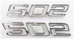 Camaro Custom Angled 502 Emblem Set, Pair