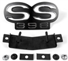 1967 - 1968 Camaro Super Sport SS 396 Grille Emblem, Fits 67 All Models and 68 Models with Rally Sport Grilles