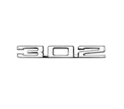 1969 Camaro Cowl Induction 302 Hood Emblem, Each