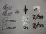 1968 Camaro Z28 Emblem Set for Standard Grille, 7 Piece Kit