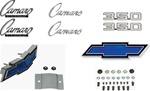 1969 Camaro Emblems Set for 350 Engines, Standard Blue Bowties