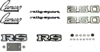 1969 Camaro RS Emblems Set for 250 Engines with Rally Sport Grille