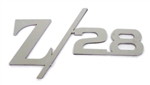Custom Rear Panel Z/28 Emblem, Polished Stainless Steel