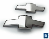 2010 - 2011 Billet Front and Rear Bowtie Emblems Set, Chrome