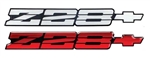 1991 - 1992 Camaro Rear Panel Emblem, Z28 with Bow Tie, Choice of Color