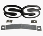 1967 - 1968 Camaro SS Grille Emblem, Super Sport, Fits 1967 SS and 1967 - 1968 SS with RS