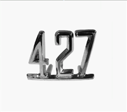 1967 Fender Emblem, Custom "427" Engine Size, Each