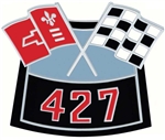 Air Cleaner Cross Flag Emblem, Die-Cast, 427