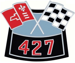 Air Cleaner Cross Flag Emblem, Die-Cast, 427