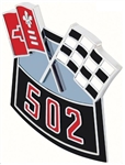 Air Cleaner Cross Flag Emblem, Die-Cast, 502