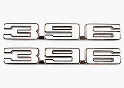 1968 Camaro Fender Emblems, 396 Engine Size, Pair