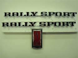 1971 - 1973 Camaro Rally Sport Emblems Set, 3 Pieces
