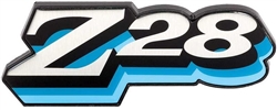 1978 Grille Emblem, "Z28" Logo, BLUE