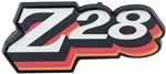 1978 Camaro Z28 Fuel Door Emblem, RED / ORANGE