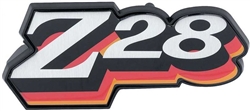 1978 Camaro Z28 Fuel Door Emblem, RED / ORANGE