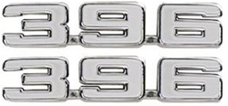 1969 Camaro 396 Fender Premium Quality OE Style Emblems, Pair