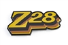 Image of the 1978 Camaro Z28 Fuel Door Emblem, GOLD Logo with Gold Fill Coloring