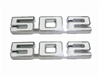 1969 Camaro Fender Emblems, 502 Engine Size, White and Chrome | Camaro Central