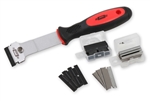 Gasket Scraper Kit with Non-Marring Blades and Razor Blades