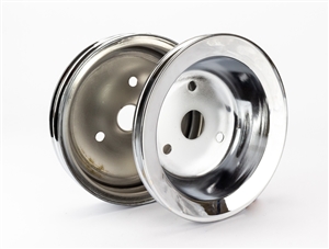 1967 - 1968 Camaro Crankshaft Pulley, Small Block, 3 Groove, Chrome | Camaro Central