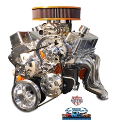 Chevy Small Block Billet Aluminum Complete V-Drive V-Belt Kit WITHOUT A/C and w/ PLASTIC Power Steering Reservoir