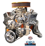 Chevy Small Block Billet Aluminum Complete  V-Drive V-Belt Kit WITHOUT A/C and w/ BILLET Power Steering Reservoir