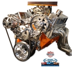 Chevy Big Block Billet Aluminum Complete V-Drive V-Belt Kit with A/C and WITHOUT Power Steering