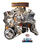 Chevy Big Block Billet Aluminum Complete V-Drive V-Belt Kit with A/C and WITHOUT Power Steering