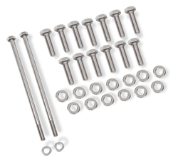 GM LS Oil Pan Mounting Hardware Set, Stainless Steel Bolts