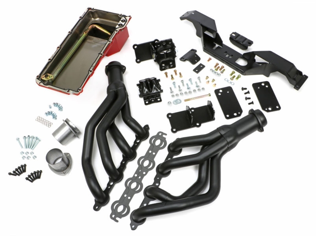 Image of the New 1967 - 1969 Camaro Trans-Dapt LS Swap In A Box Kit with Hedman MAXX Headers For Automatic Transmission