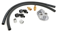 Image of a 1967 - 1992 Camaro LS Swap Aluminum Single Vertical Oil Filter Relocation Kit