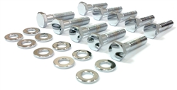 1993 - 1997 Camaro LT-1 Timing Chain Cover Bolts Set, Chrome 10 Pieces