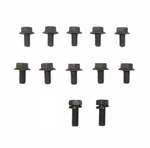 1967 - 1981 Chevy Camaro Transmission Pan Bolts Set with Console Shift Automatic TH-350 or TH-400, 13 Pieces